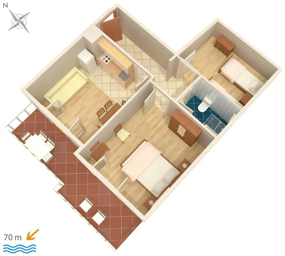 Apartments And Rooms By The Sea Cove Soline, Dugi Otok - 448 Veli Rat Guest house